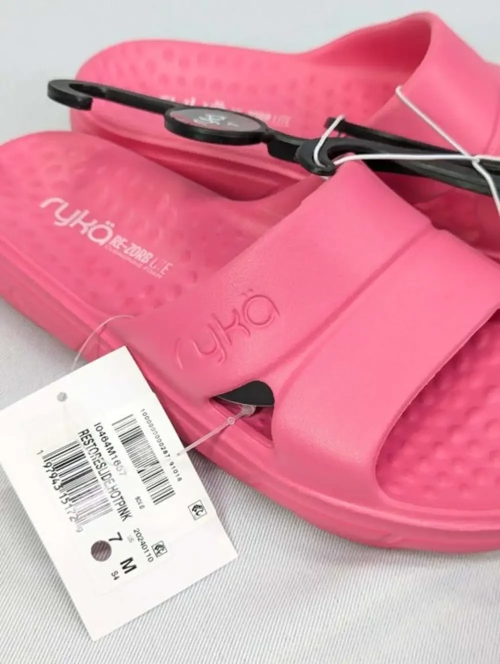 Ryka Women's Restoreslide Recovery Slide in Hot Pink Size 7 M (MSRP $50)